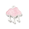 Baking Paint Zinc Alloy with Resin Pendant FIND-Z038-01B-1