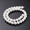 Frosted Round Natural Magnesite Beads Strands G-I168-07-8mm-2