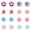 40Pcs 8 Style Plastic Beads KY-DC0001-12-1