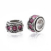 Alloy Rhinestone European Beads MPDL-Q212-001H-RS-3