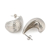 Brass Stud Earrings EJEW-Q799-01P-2