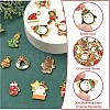 15Pcs 15 Styles 304 Stainless Steel Enamel Pendants STAS-YW0003-41-2