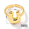 Fashionable Letter Brass Open Cuff for Women UR6840-21-1