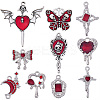 20Pcs 10 Styles Gothic Alloy Enamel Pendants FIND-SC0021-76-7