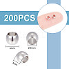 200Pcs 201 Stainless Steel Spacer Beads STAS-UN0054-11-3