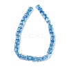 Handmade Dichroic Foil Glass Beads Strands DICH-U001-07G-2
