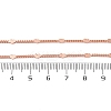 Brass Curb Chains Necklaces for Women NJEW-D302-07RG-3