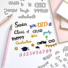 Graduation Theme Carbon Steel Cutting Dies Stencils DIY-WH0309-1762-4