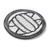 Sports Ball Theme Computerized Towel Fabric Embroidery Iron on Cloth Patches PATC-WH0007-23E-2