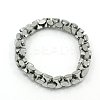 Fashion Non-Magnetic Synthetic Hematite Stretchy Bracelets BJEW-K001-02A-1