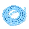 Opaque Solid Color Glass Beads Strands GLAA-N071-01A-C07-2