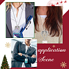 SUNNYCLUE DIY Interchangeable Christmas Deer Office Lanyard ID Badge Holder Necklace Making Kit DIY-SC0022-05-5