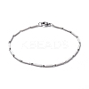 Tarnish Resistant Unisex 201 Stainless Steel Bar Link Chain Bracelets BJEW-L637-42A-P-1