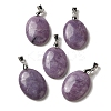 Natural Lepidolite Pendants G-Z055-03P-19-1