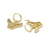 Clear Cubic Zirconia Ox Dangle Leverback Earrings EJEW-I277-02G-2