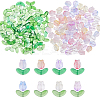 8 Bags 8 Colors Transparent Glass Beads GLAA-HS0001-24-1