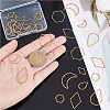 32Pcs 8 Style 304 Stainless Steel Linking Rings STAS-UN0041-35-5