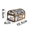 Rectangle Plastic Transparent Antique Pirate Treasure Boxes PW-WG47828-01-5