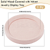 Solid Wood Covered with Velvet Jewelry Display Trays for Earrings Rings Necklaces Bracelets AJEW-WH20075-003A-2