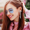 3 Pairs 3 Style Rhinestone Bowknot Stud Earrings EJEW-AN0004-91-5
