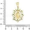 Religion Brass Pave Cubic Zirconia Pendants CU-CBA83A6-01D-G02-3