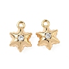 Brass Micro Pave Cubic Zirconia Pendants KK-S531-12G-E-1
