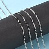 Non-Tarnish 3.28 Feet 304 Stainless Steel Cable Chains X-CHS-R003-0.5mm-2