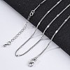 Brass Curb Chains Necklaces for Women NJEW-D302-06P-1