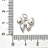 Brass Micro Pave Cubic Zirconia Charms KK-P295-43P-3