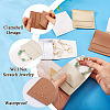 5Pcs 5 Colors Square PU Leather Envelope Pouches ABAG-TA0001-81-5