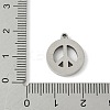 304 Stainless Steel Rhinestone Pendants STAS-Q354-04P-3