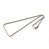 Tarnish Resistant 304 Stainless Steel Rope Chain Necklaces STAS-M174-009P-A-2