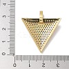 Rack Plating Brass Micro Pave Cubic Zirconia Pendants KK-L224-039G-3