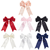 14Pcs 7 Colors Polyester Bowknot Ornament Accessories DIY-SP0004-82-7