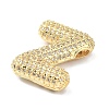 Rack Plating Brass Micro Pave Cubic Zirconia Pendants KK-Q790-01Z-G-2