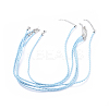Trendy Braided Imitation Leather Necklace Making NJEW-S105-010-1