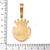 304 Stainless Steel with Rhinestone Pendants STAS-Z171-25G-01-3