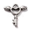 Non-Tarnish 304 Stainless Steel Pendants STAS-B024-38P-1