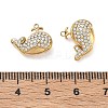 304 Stainless Steel Micro Pave Clear Cubic Zirconia Pendants CU-CBAF0F8-01B-G-3