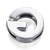 Alloy Letter Slide Charms RB-F034-01G-P-RS-2