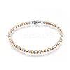 304 Stainless Steel Beaded Bracelets BJEW-G544-34A-1