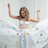 40Pcs 10 Colors Flower Non-Woven Accessories DIY-CY0001-73A-6