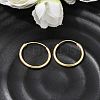 Brass Hoop Earrings EJEW-G474-01G-02-1