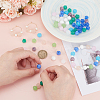 40Pcs 10 Colors  Transparent Glass Beads GLAA-DR0001-01-3