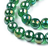 Electroplate Transparent Glass Beads Strands GLAA-T032-T6mm-AB21-3