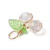 Cherry Glass Pendants PALLOY-JF03470-06-4