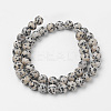 Natural Dalmatian Jasper Bead Strands G-G735-68-8mm-2