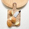 Opaque Resin Pendants RESI-K030-08B-1