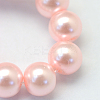 Baking Painted Pearlized Glass Pearl Round Bead Strands X-HY-Q003-4mm-70-3