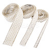 3 Yards 3 Styles Imitation Pearl Hotfix Rhinestone Ribbon Trimming DIY-TA0013-16-2